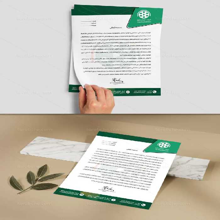 سربرگ شرکت فیلم سازی | گرافیک با طعم تربچه