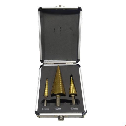 ست مته کاجی 4-12 و 4-20 و 4-32 HSS با جعبه فلزی