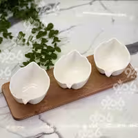 اردو خوری زیره چوب پلای وود 3 پیاله برگی