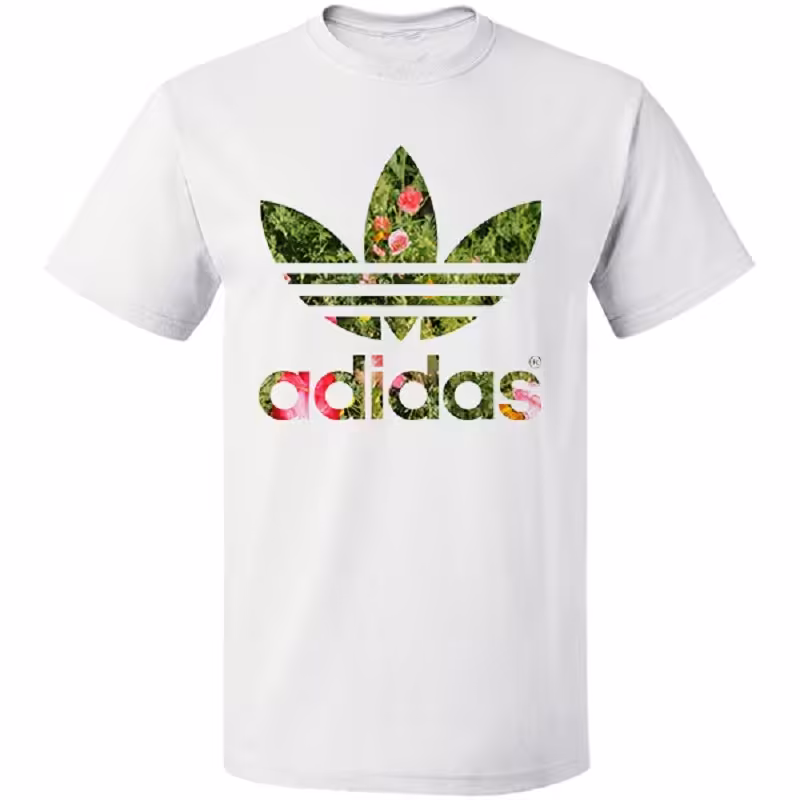 تیشرت سفید اسپان  یا طرح آدیداس
