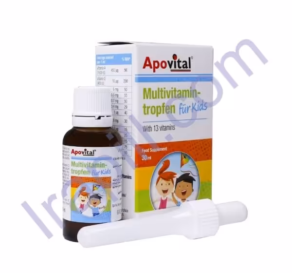 قطره مولتی ویتامین فور کیدز آپوویتال 30 میلی لیتر