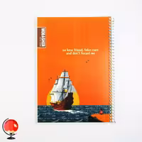 دفتر مشق 50 برگ سیمی طرح کشتی مبشر