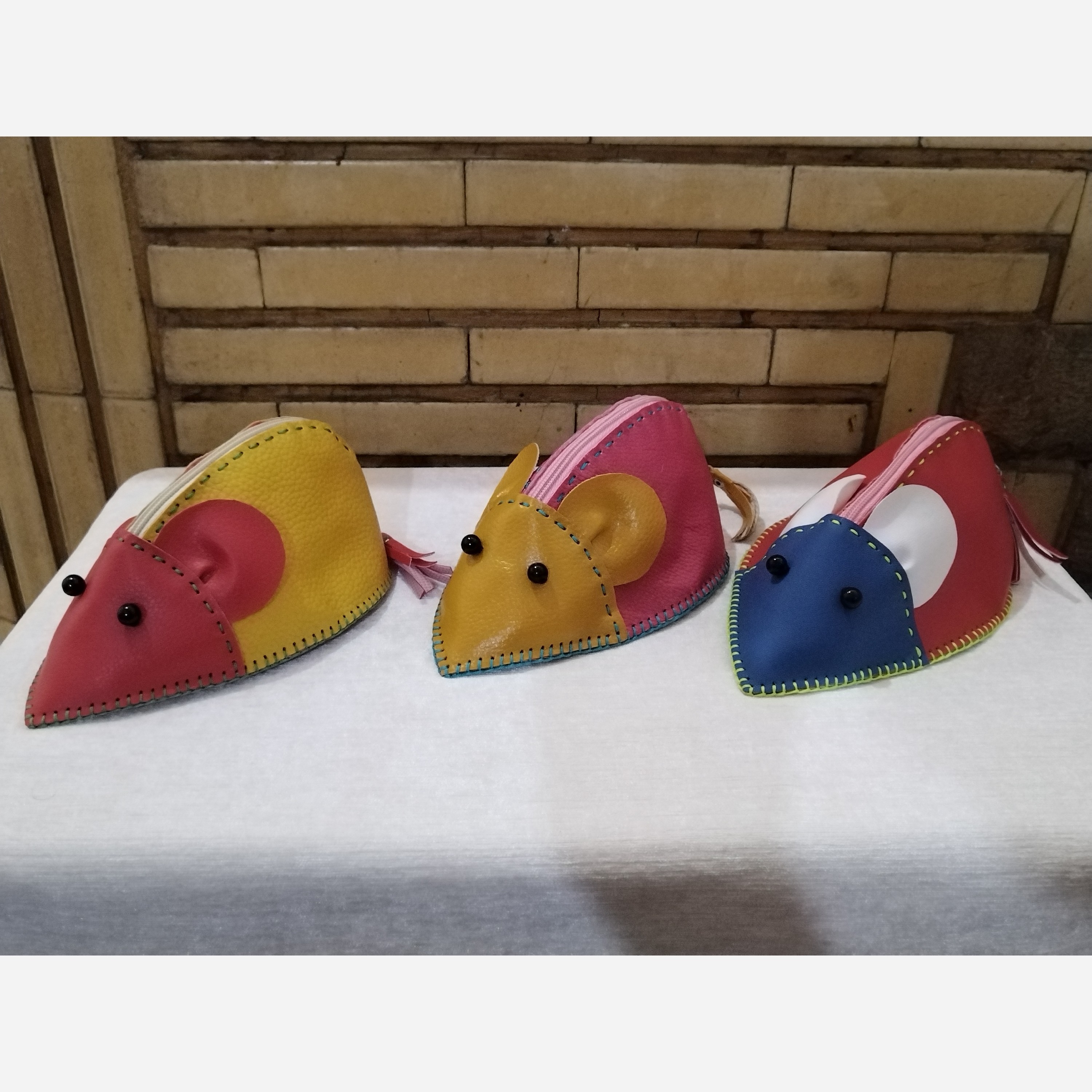 جامدادی چرمی طرح موش