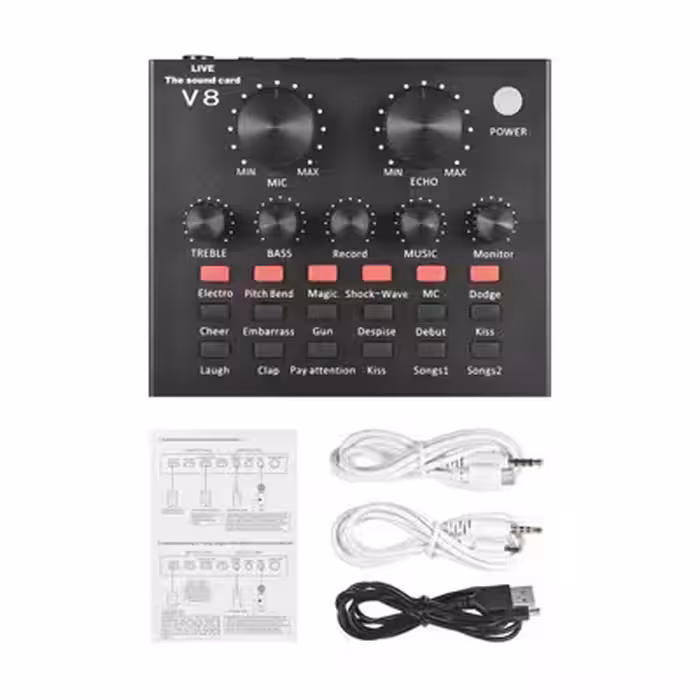 خرید کارت صدا حرفه ای میکس Live Sound Card V8 با بهترین قیمت