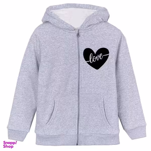 سویشرت دخترانه مدل قلب لاو W82