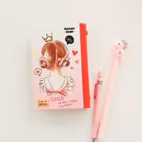 دفتر یادداشت کلاسوری  طرح  دختر  برند سویل