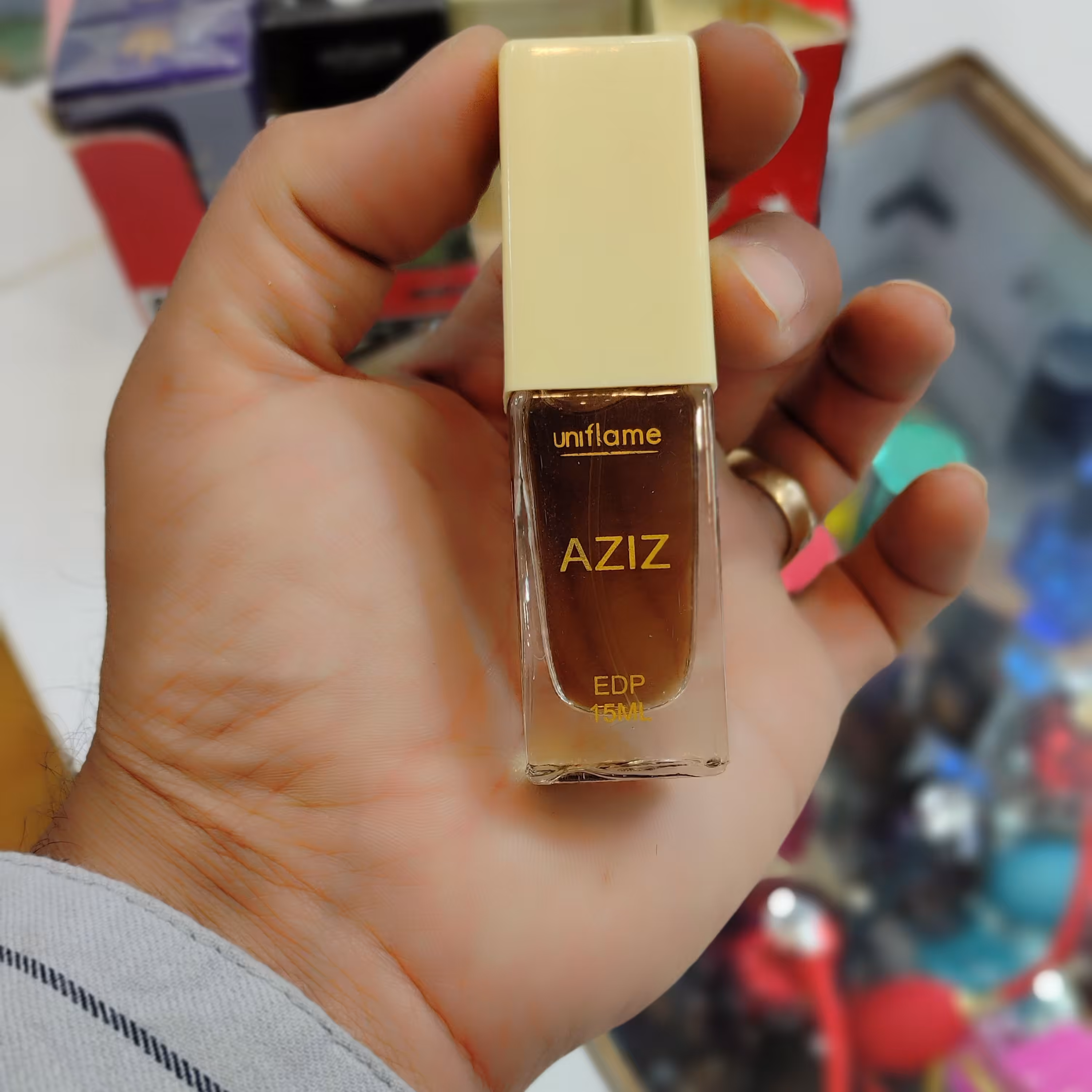 ادکلن جیبی عزیز اسپرت AZIZ مدل یونی فیلم برند Uniflame حجم 15میل