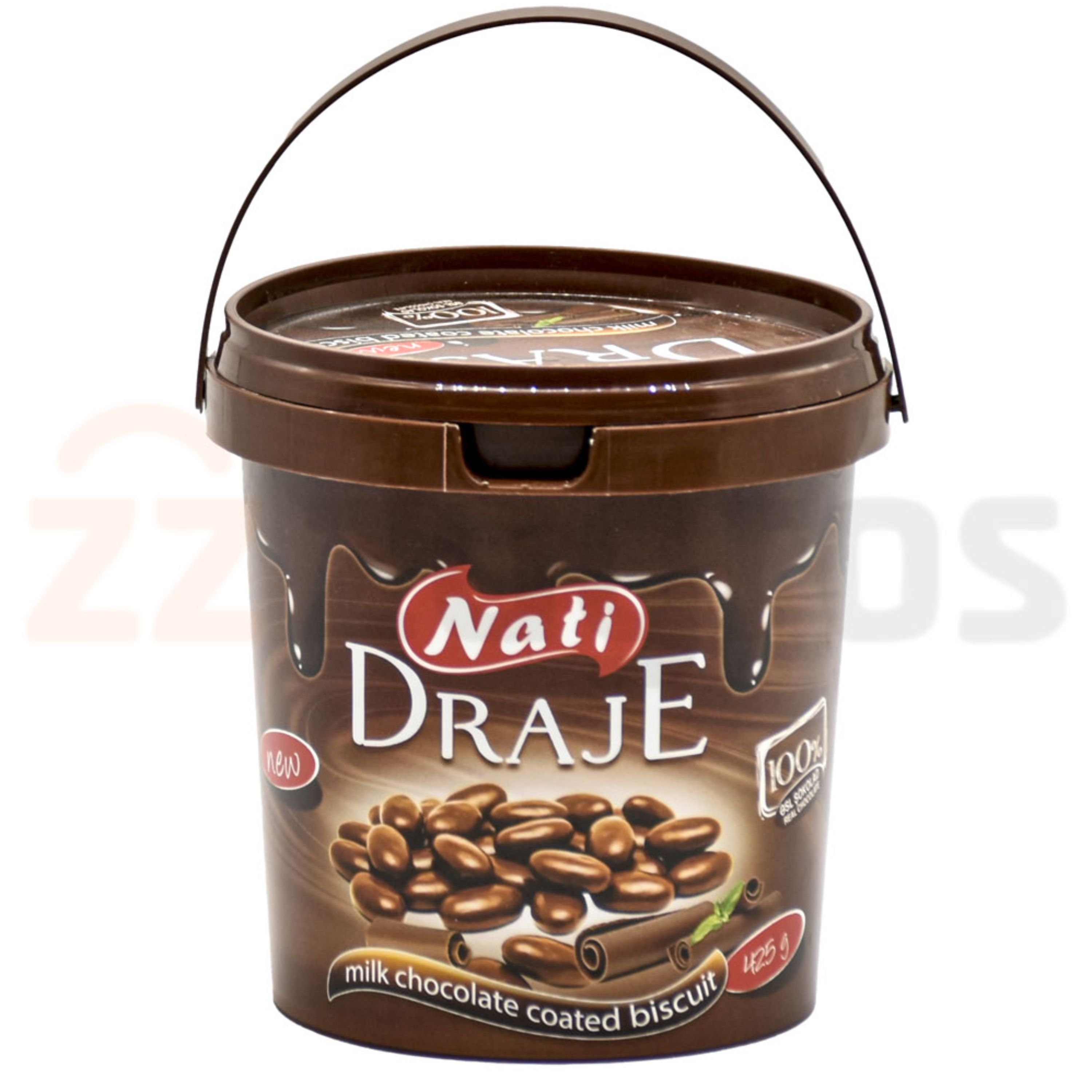 دراژه بیسکوییت با روکش شکلات شیری ناتی وزن 425 گرم