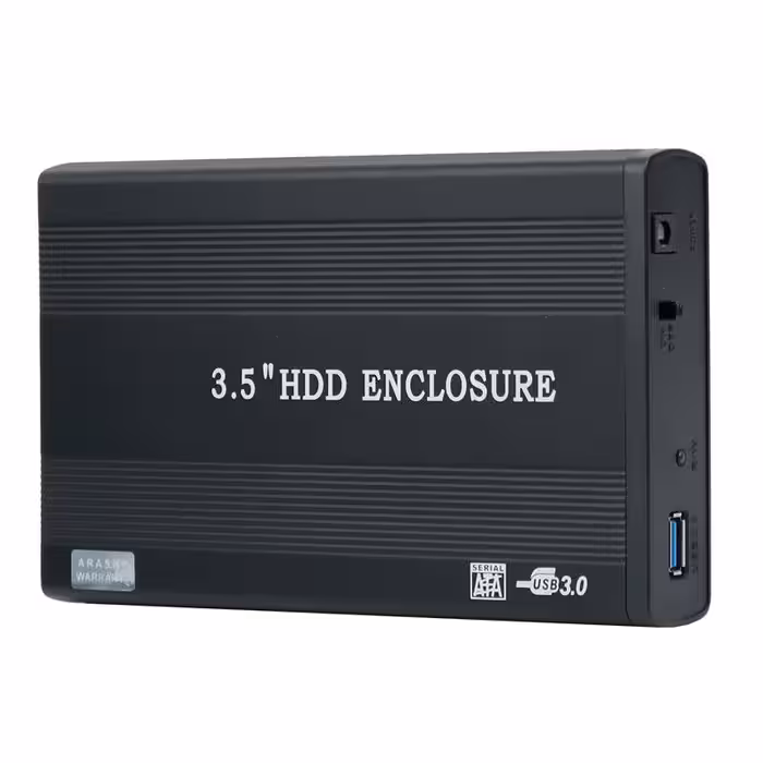 باکس هارد 3.5 اینچی رابط USB3.0 با آداپتورBox Hard 3.5 inch USB3.0