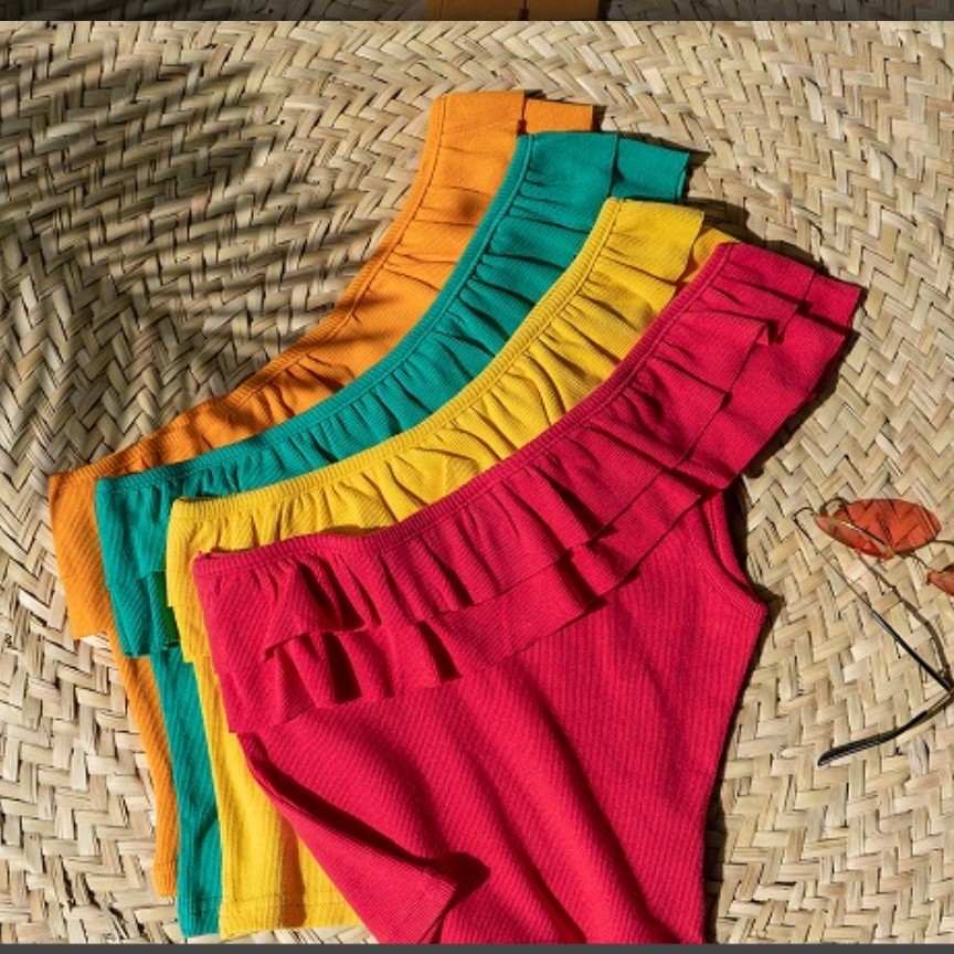 تاپ کراپ چین دار آنیتا رنگبندی کامل