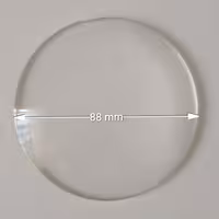 ذره بین بدون قاب و دسته اندازه 88 میلیمتر و قطر 4 میلیمتر  وزن 80 گرم 