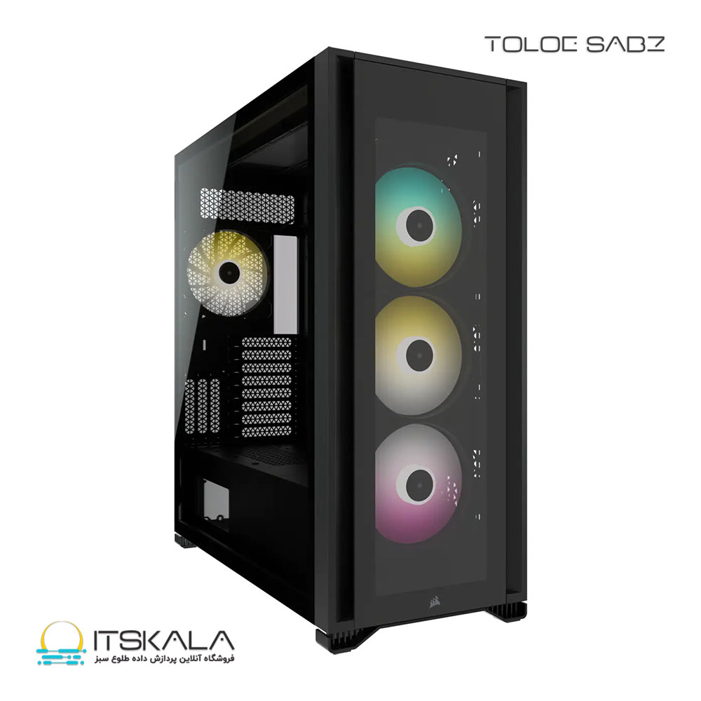 قیمت و خرید کیس کوسیر مدل iCUE 7000X RGB Tempered Glass Full-Tower Black | ITSKALA
