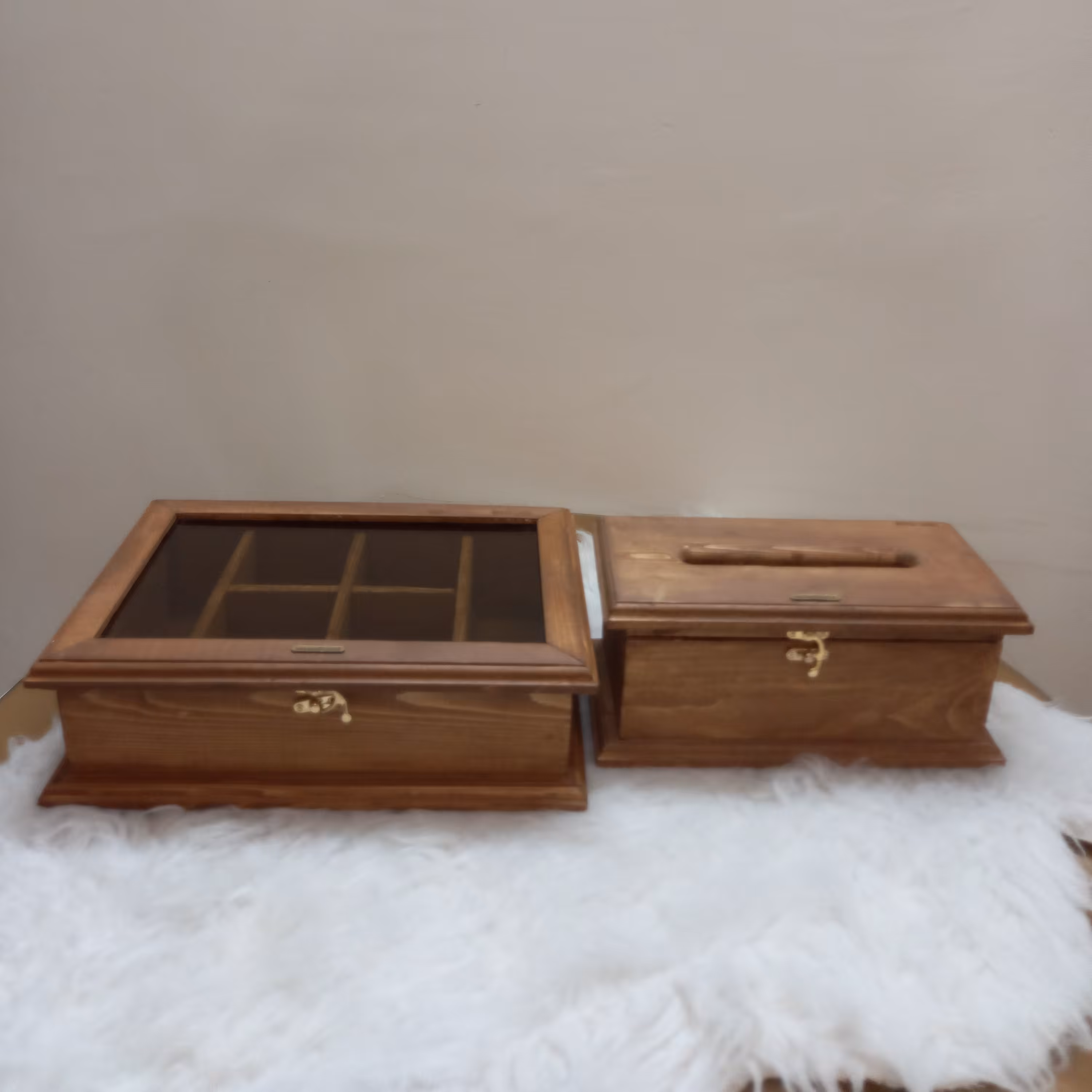 ست جعبه دستمال کاغذی و تی بگ(در رنگبندی به دلخواه شما عزیزان)