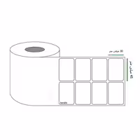 خرید برچسب پرینتر لیبل زن ابعاد 45 × 30 میلی متر رول 4000 عددی