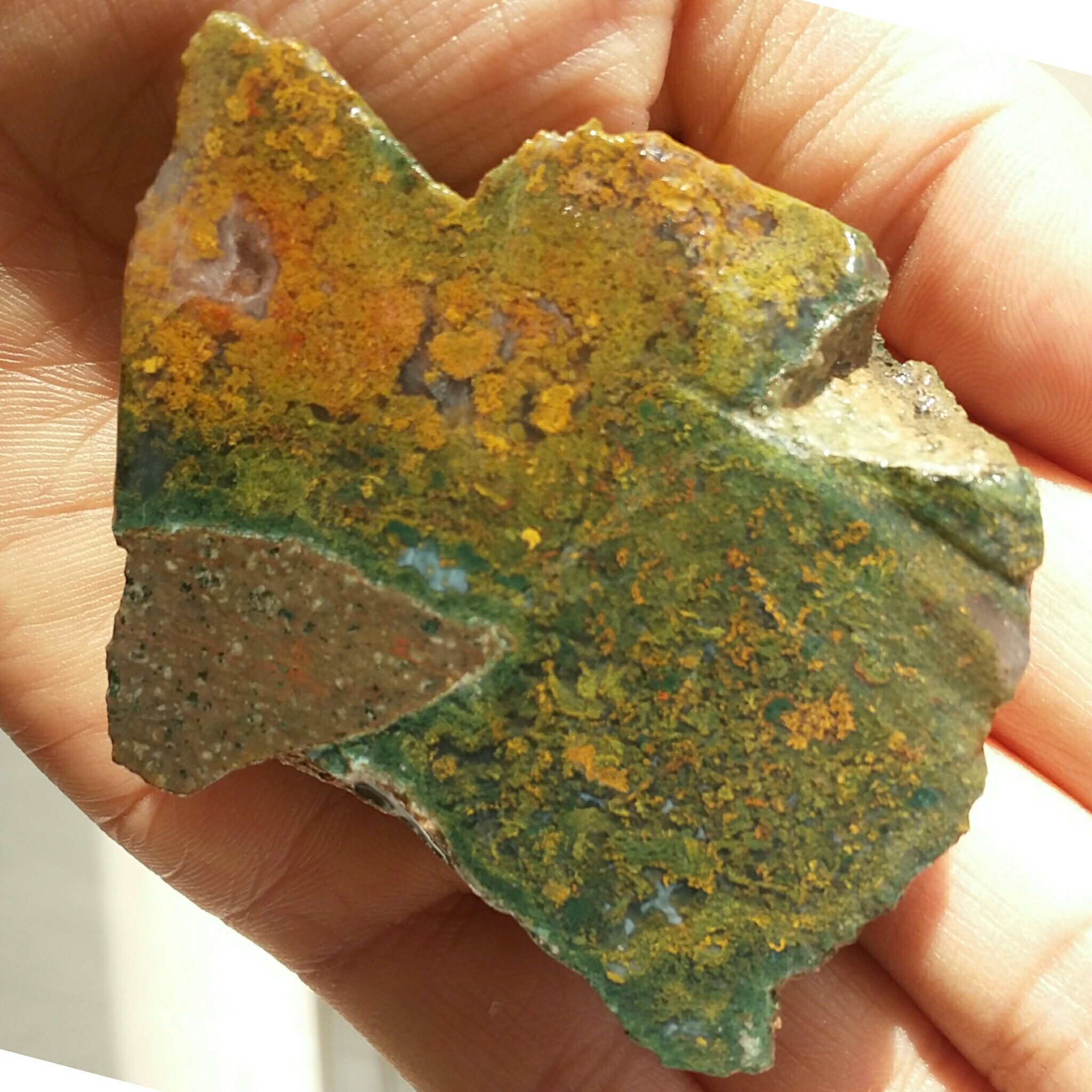 اسلایس سنگ راف منظره 7رنگ دیدنی کاملا طبیعی شااهکار خلقت زیباااا خااااااص