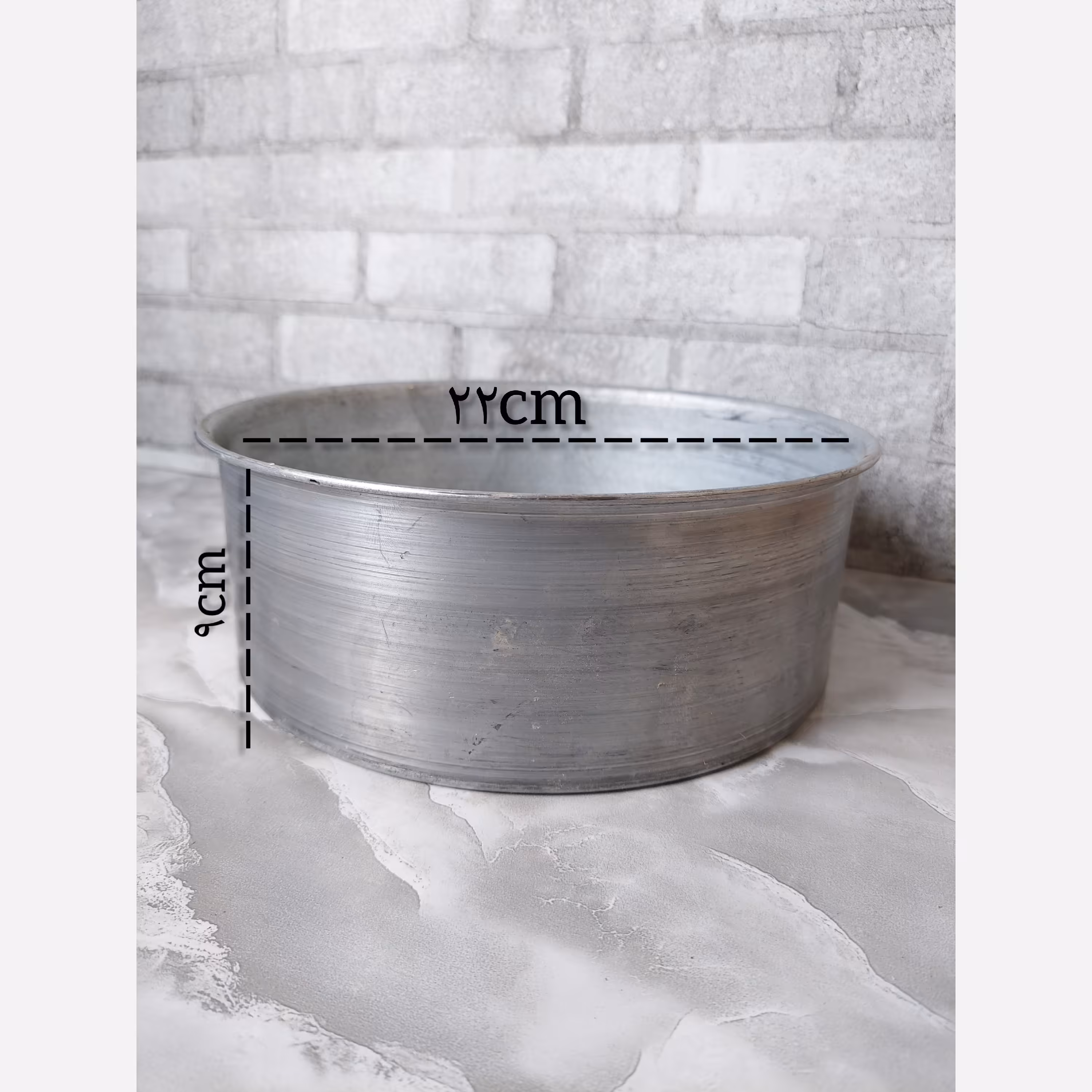 قالب کیک گالوانیزه قطر22سانت