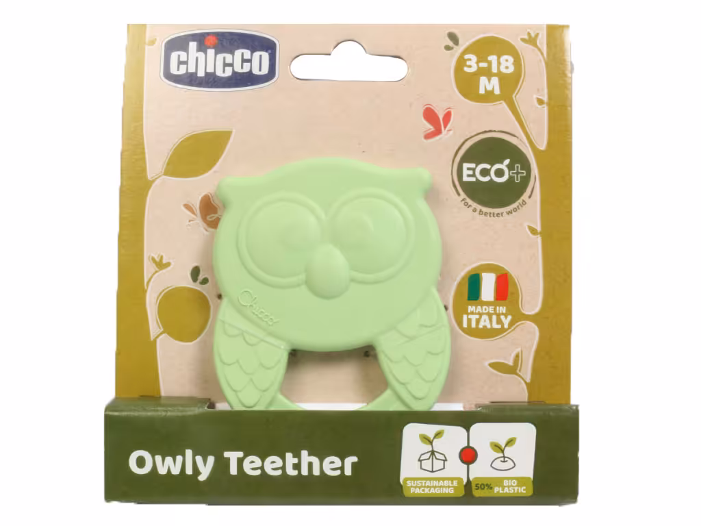 دندانگیر سیلیکونی گیاهی نوزادی 18-3 ماه طرح حیوانات چیکو CHICCO