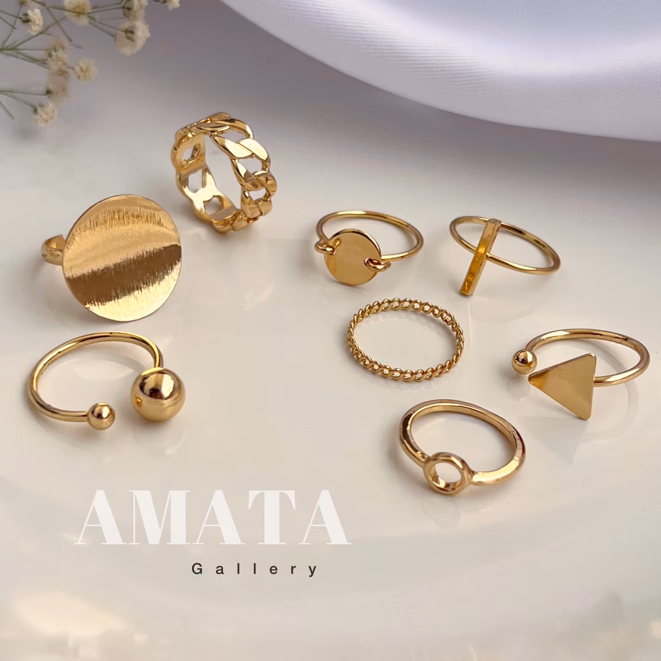 پک انگشتر یا انگشتر پکی چندتایی طرح سکه و کارتیر 