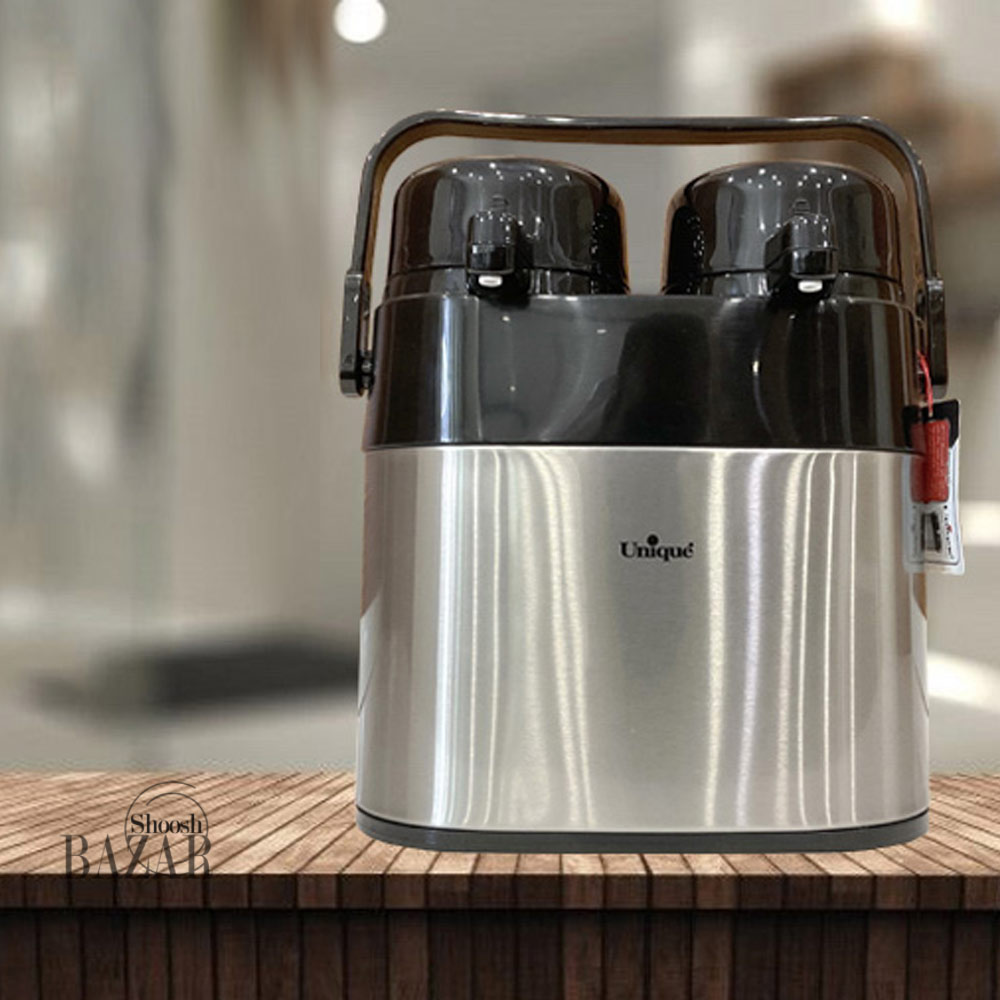 فلاسک 2 قلو یونیک 1 1 لیتر شیشه دار کد 9041
