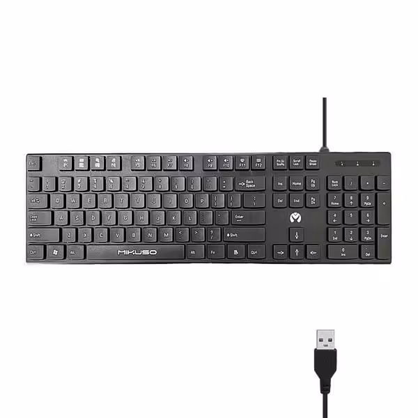 کیبورد مشکی MIKUSO مدل KB-052U