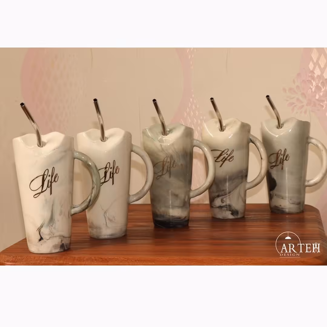 ماگ ابر و بادی دسته دار