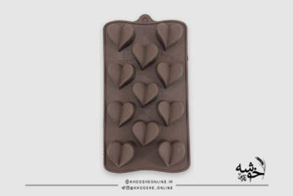 قالب سیلیکونی شکلات قلب پروانه کد15