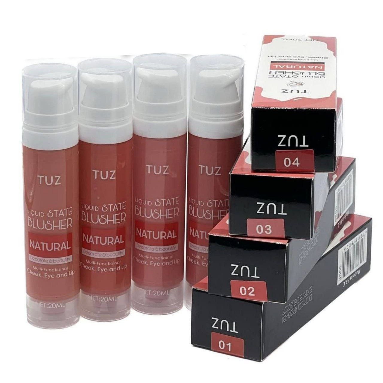 رژگونه مایع پمپی توز