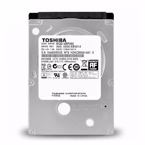 هارد لپ تاپ  500 گیگابایت توشیبا