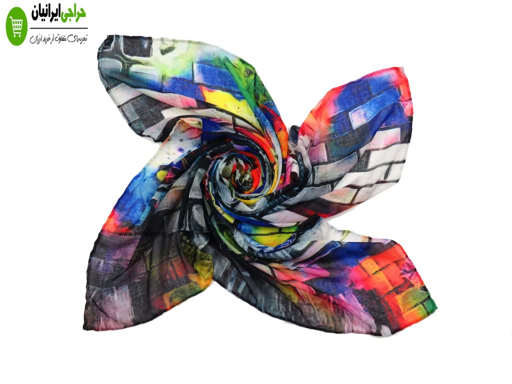 روسری نخی دست دوز کد 107