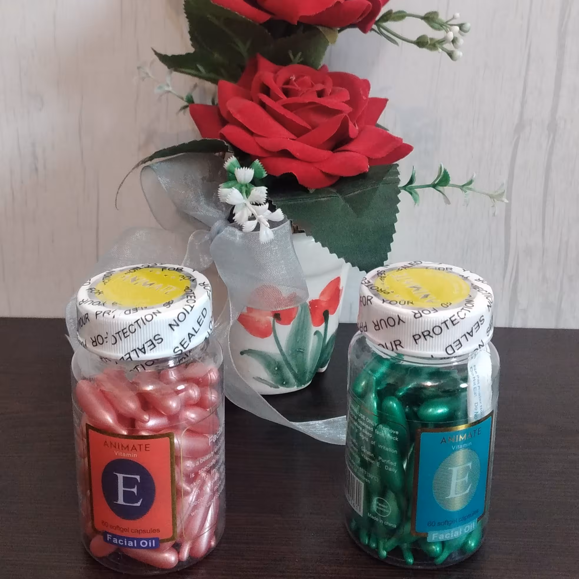 کپسول ویتامین ای کپسول ویتامین E ضد پیری ضد چروک