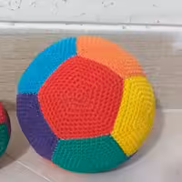 توپ رنگین کمانی بافتنی مخصوص آپارتمان سایز بزرگ 