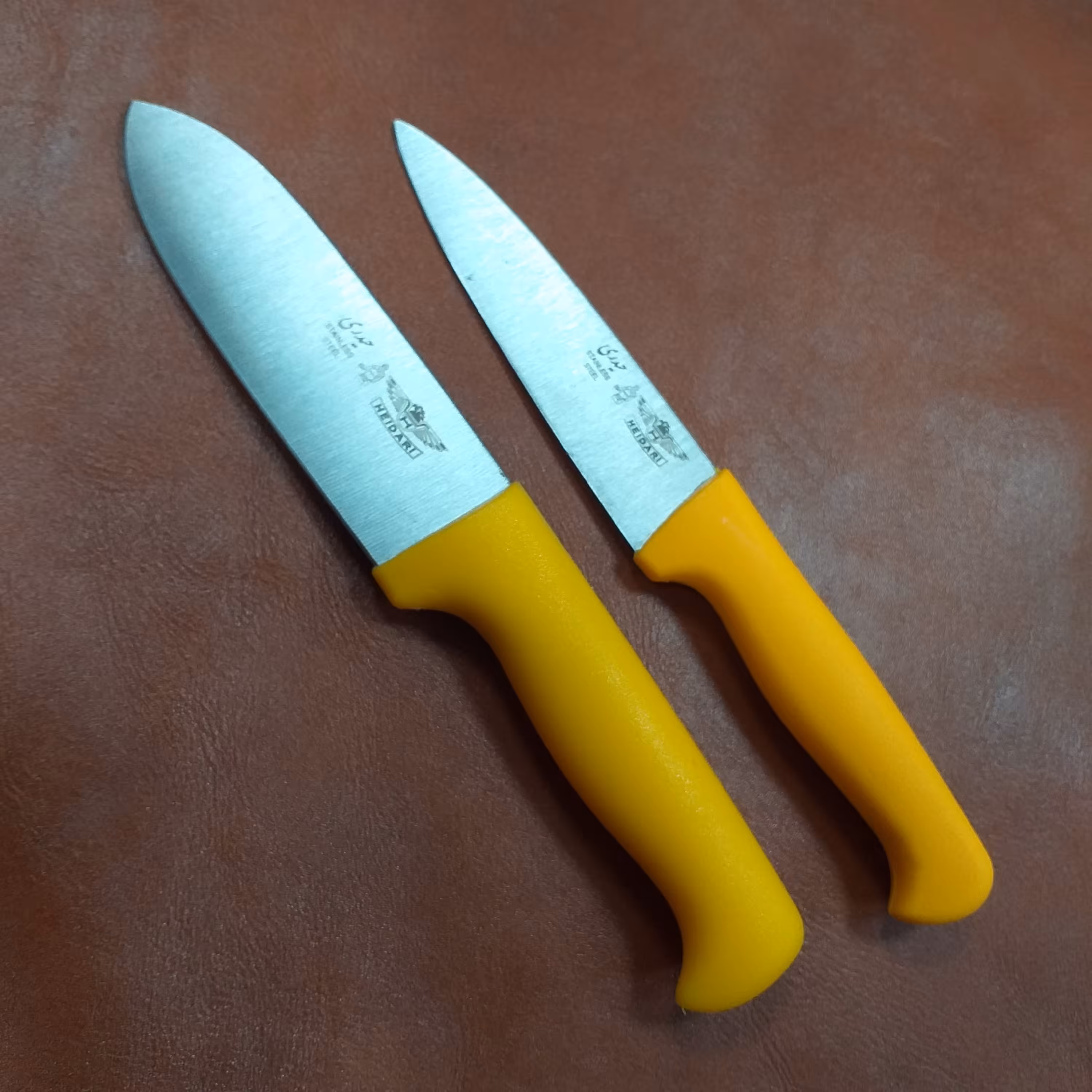 ست چاقو حیدری زنجان ست  دو عددی چاقو حیدری  استیل ضدزنگ 22 و 24 سانت