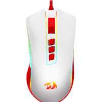 ماوس گیمینگ ردراگون مدل COBRA Red White M711C