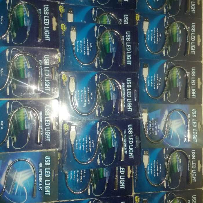 پک 20 تایی چراغ USB LED LIGHT فلزی فنری