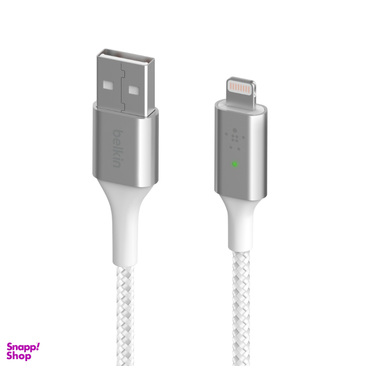 کابل تبدیل USB-A به لایتنینگ بلکین مدل CAA007bt04WH طول 1٫2 متر