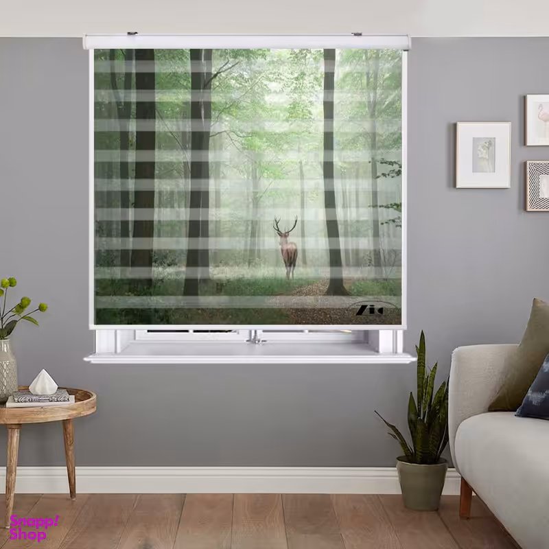 پرده زبرا زیو کد L5084 سایز 150X150 سانتی متر