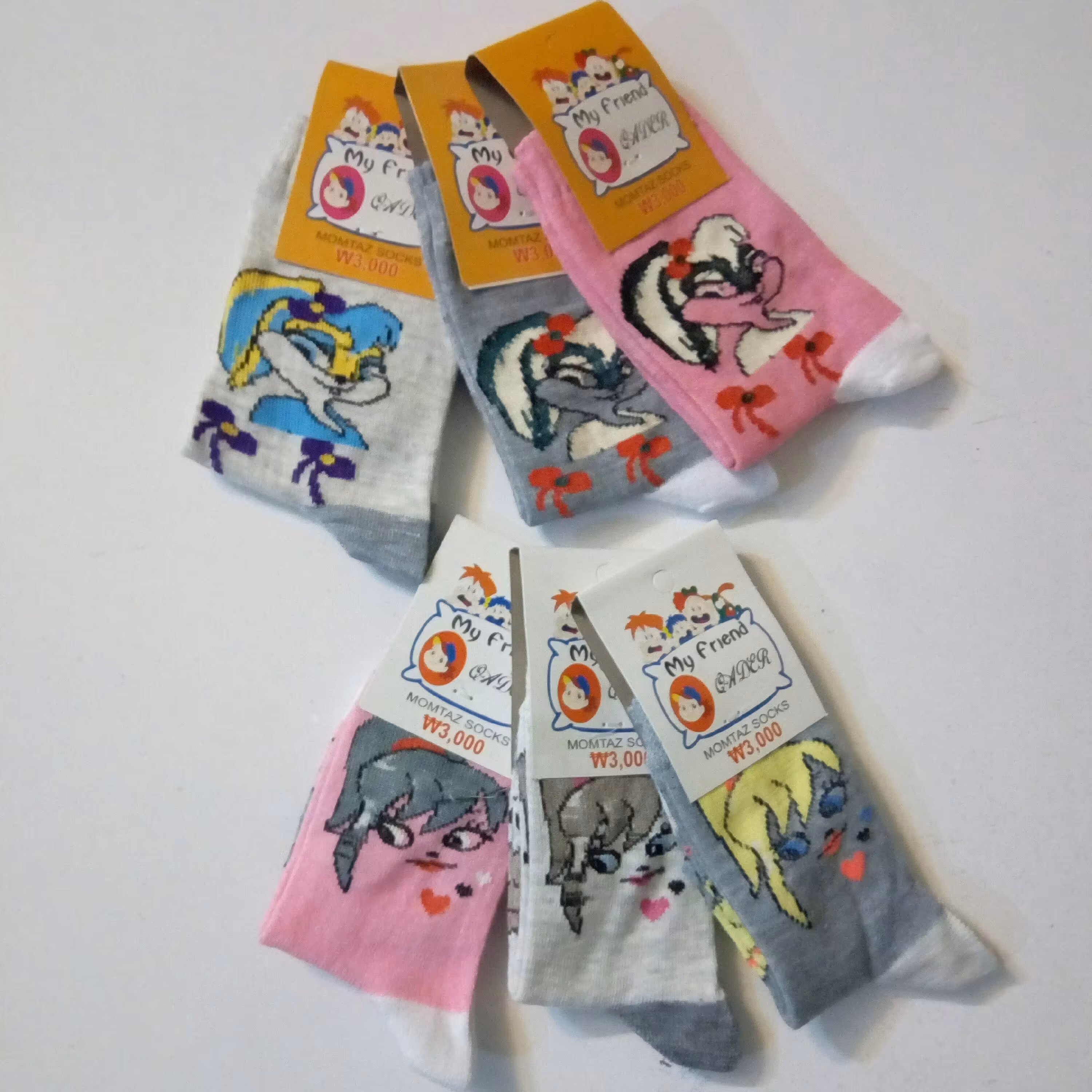 جوراب دخترانه نخ پنبه