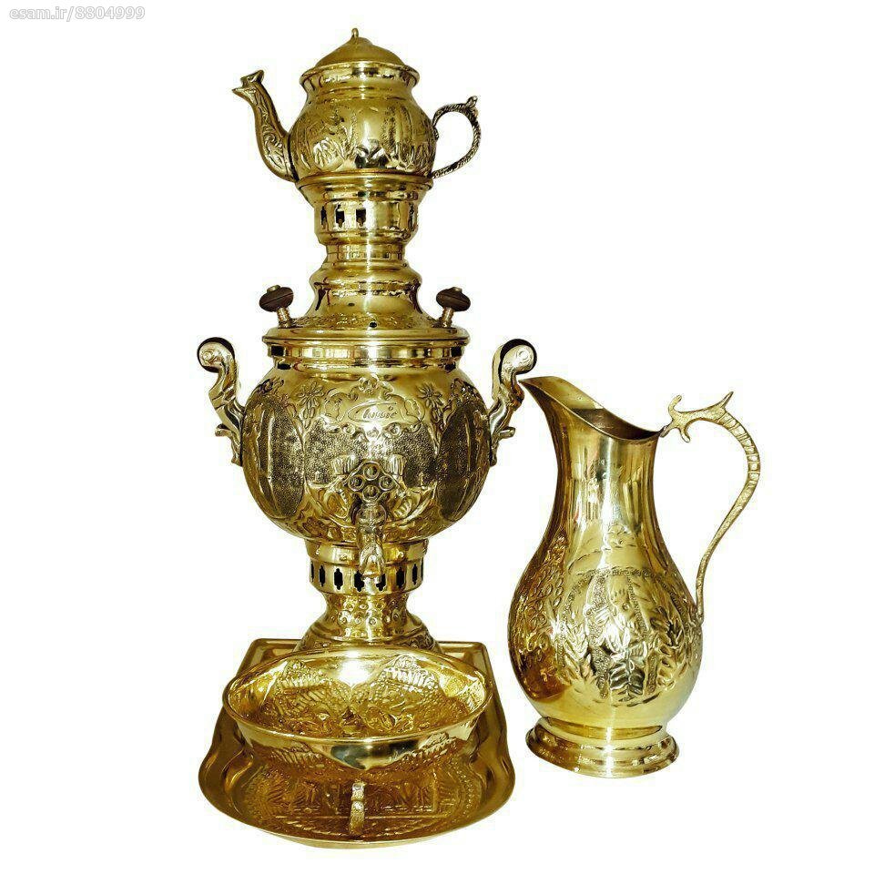 سماور دکوری طلایی