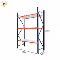 خرید و قیمت قفسه ایزی راک 3 طبقه سایز 200x60 ارتفاع 200 - قفسه‌بندی وکیلی