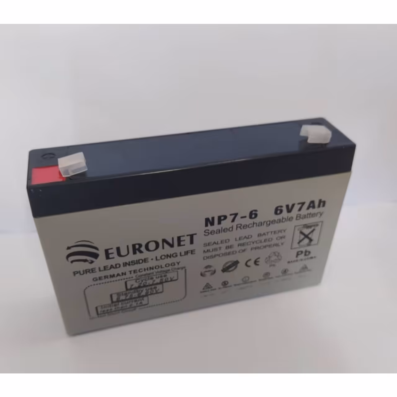 باتری 6 ولت 7 آمپر euronet