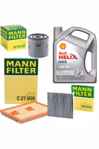 روغن و مکمل موتور مجموعه تعمیر نگهداری VOLKSWAGEN PASSAT B8 1.4 TSI گروه WAG Shell