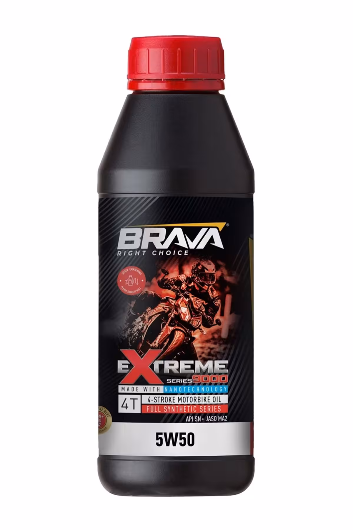روغن و مکمل موتور EXTREME 9000 4T 5W50 20X 1 LT Brava