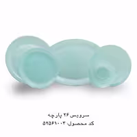 سرویس غذاخوری اوپال  شش نفره برند لاینز رنگ فیروزه ای