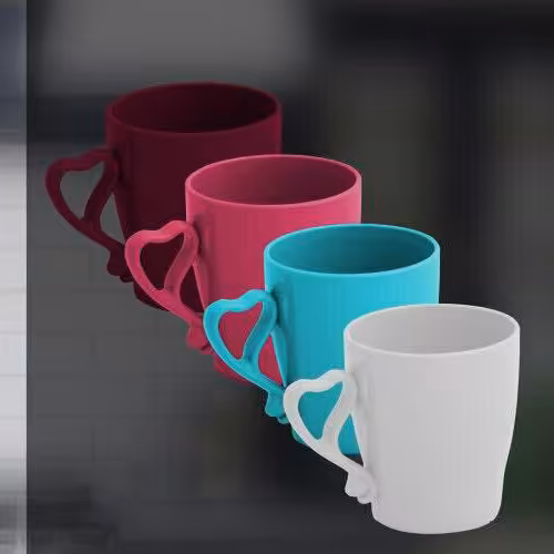 لیوان دسته قلبی زیبا( قبل سفارش موجودی بگیرید)