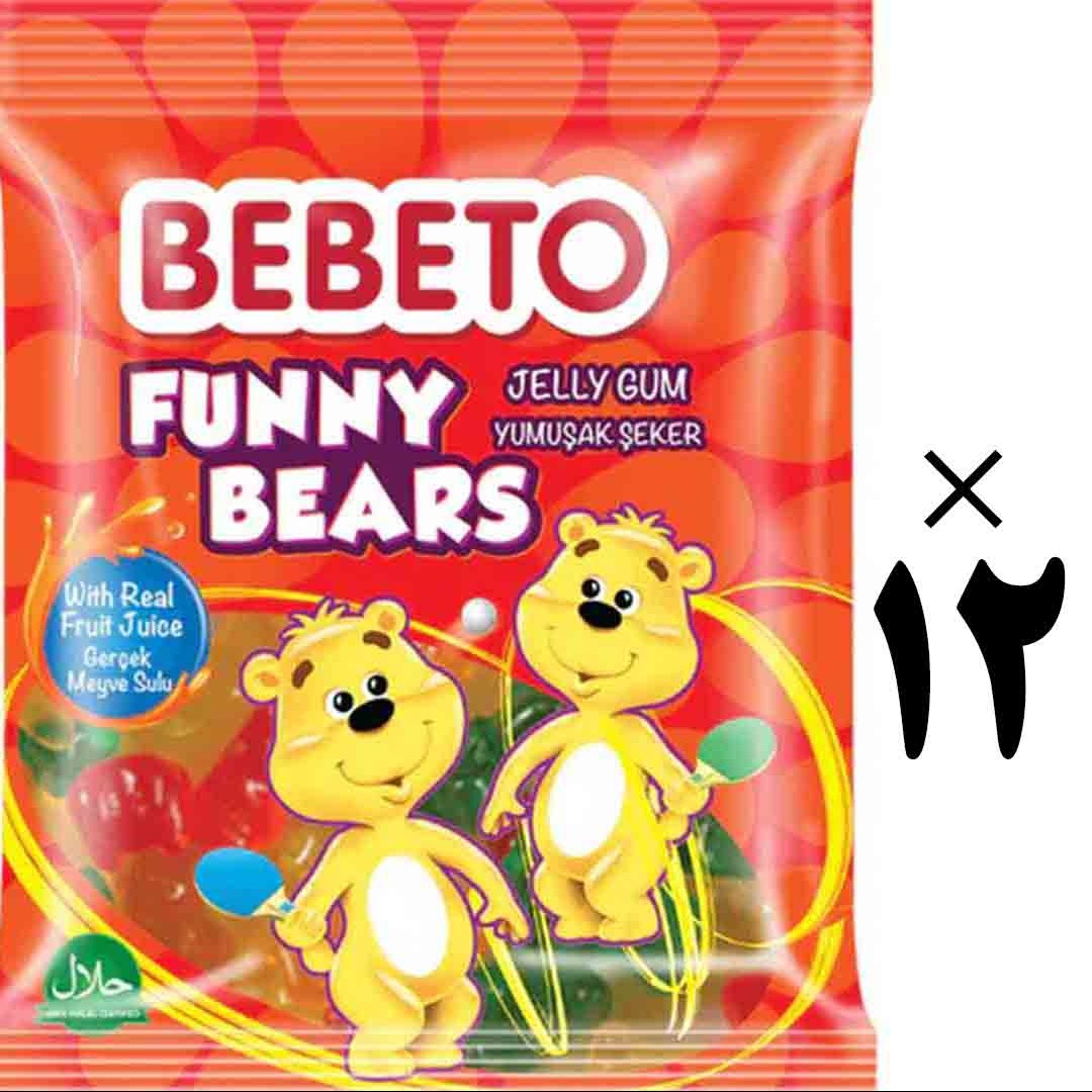 پاستیل خرسی ببتو 12 عددی Bebeto