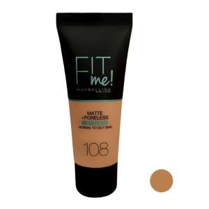 میبلین کرم پودر مدل Fit Me شماره 108