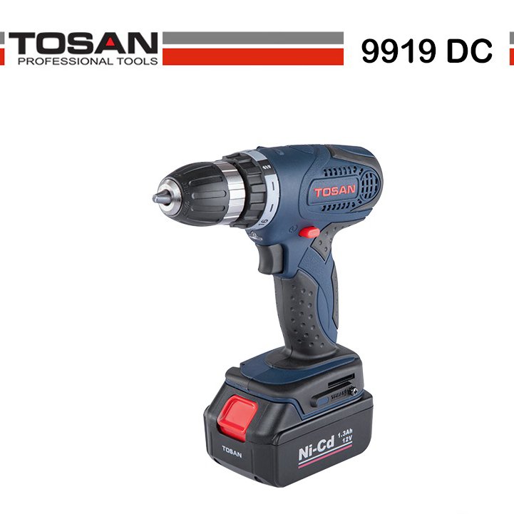 دریل شارژی توسن12ولت 15 میلی متر  مدل9919DC وگارانتی6ماهه توسن