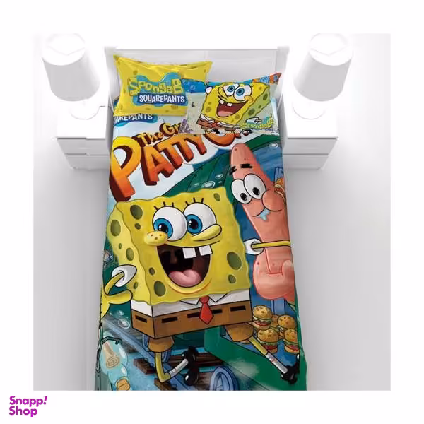 سرویس روتختی مدل Spong Bob Train یک نفره 5 تکه