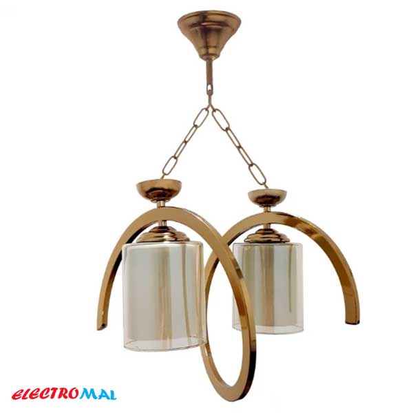 لوستر فنری 2 شعله