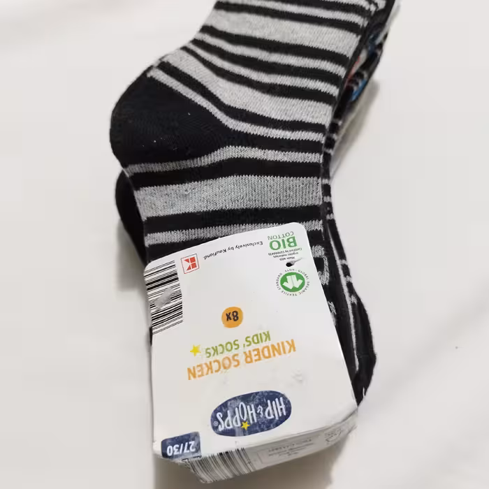 جوراب بچگانه 8جفتی سایز 30-27